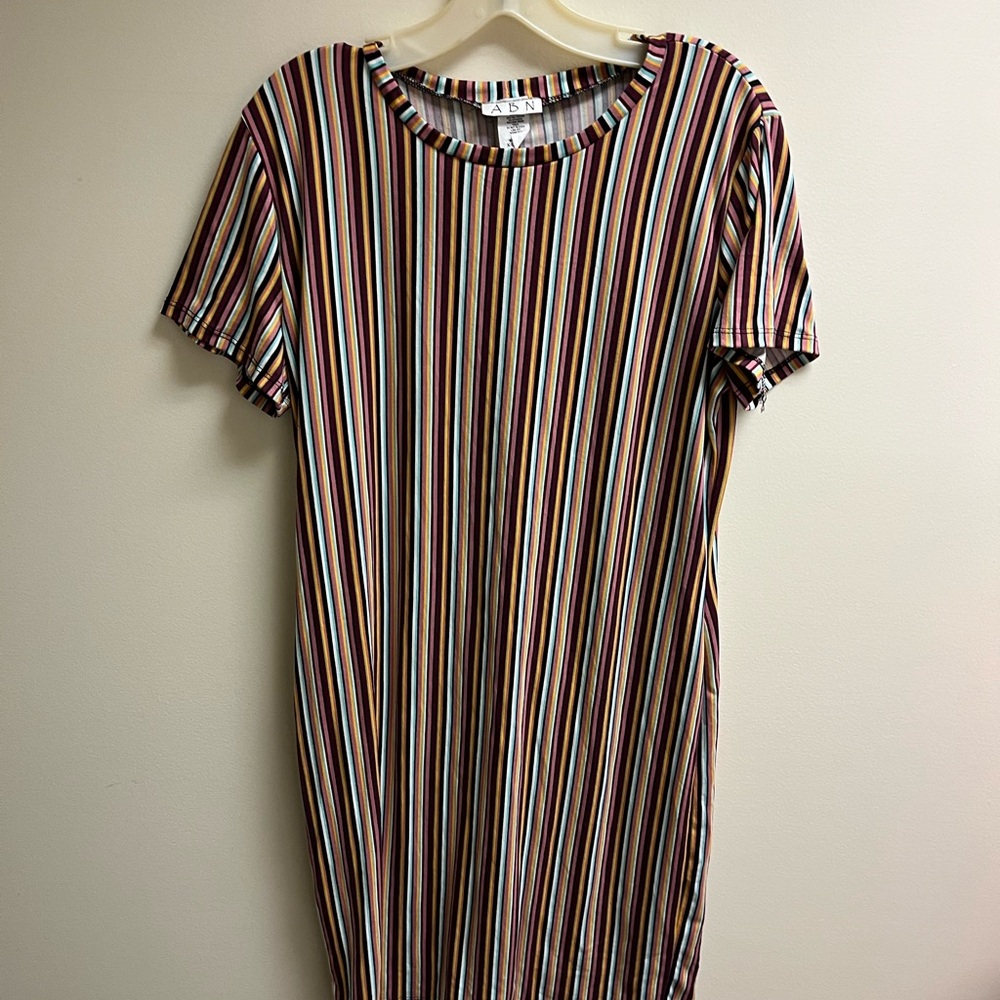 a new day Multicolor Striped Midi Dress